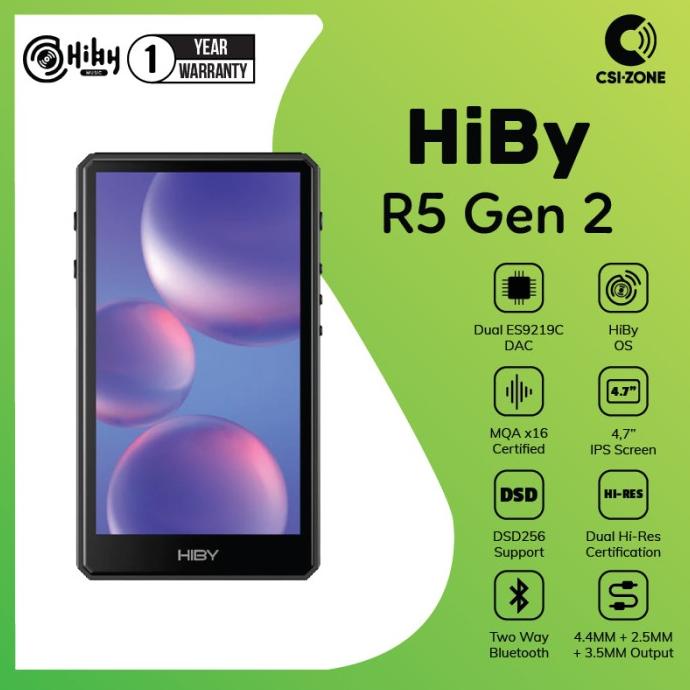 HiBy R5 Gen 2 Hi-Res Android Digital Audio Player