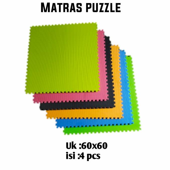 Jual Matras Puzzle 60X60 Isi 4 Pcs Tbl 1 Cm / Alas Lantai / Tikar Jual Matras Puzzle 60X60 Isi 4 Pcs Tbl 1 Cm / Alas Lantai / Tikar