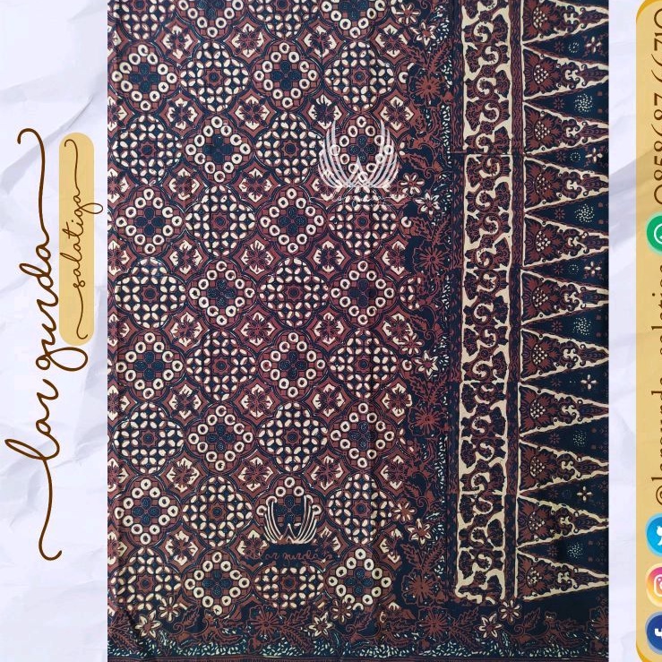 Jual Sarung Batik LarGurda Serie Kesikan (Motif Tambal Dadu) | Shopee ...