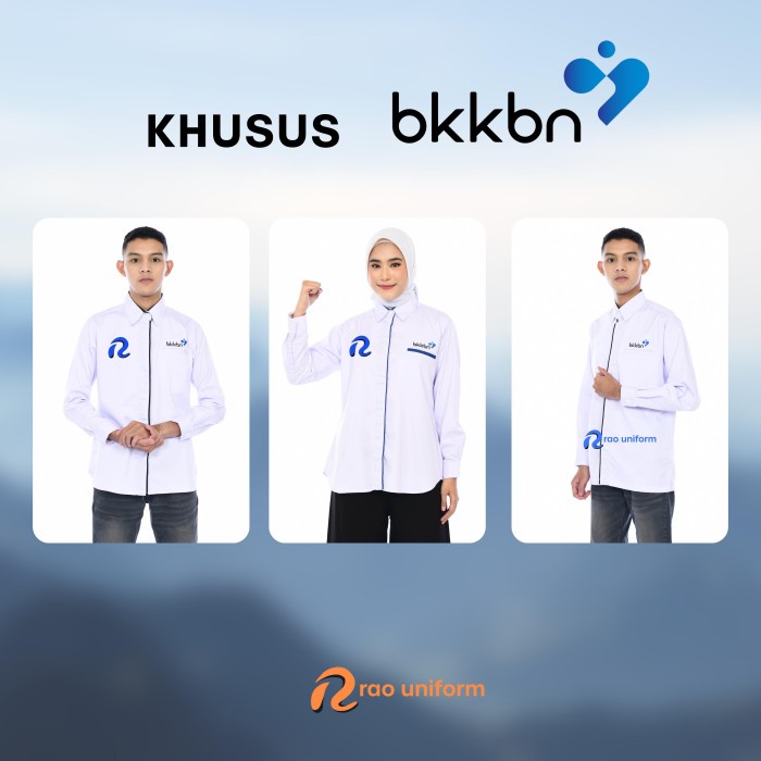 Jual B 1 Baju Kerja Kantor Bkkbn/Kemeja Putih Bkkbn/Seragam Dinas Bkkbn ...