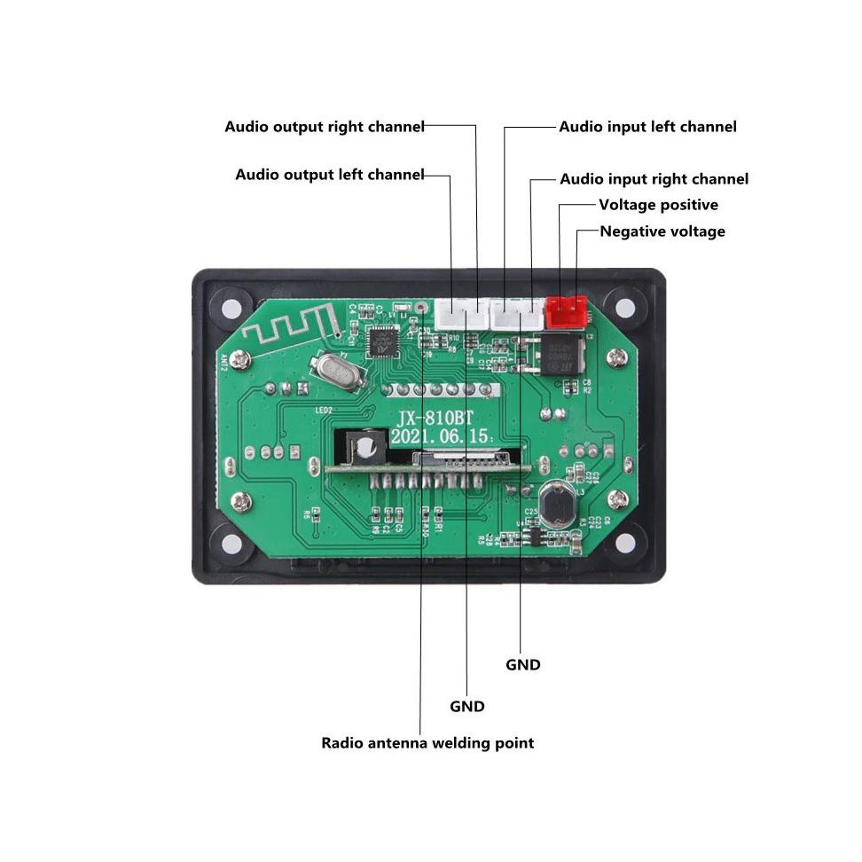 Jual CHE135 Modul Bluetooth FM Radio MP3 Player - Tape Audio Mobil MP3 ...