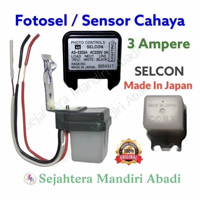 Jual Pose Photocell Selcon Ampere Sensor Cahaya Watt Ldr Made In