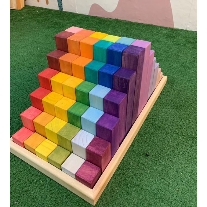 Jual Double Stepped Blocks / DSB by Asa Wooden Toys | Large Stepped ...
