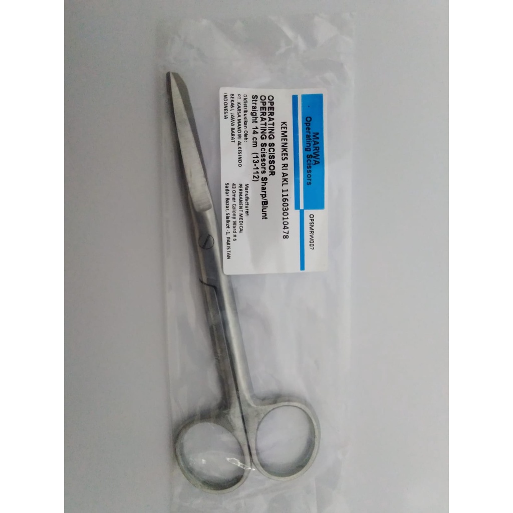 Jual Gunting Operasi Tajam Tumpul Ta Tu 14 Cm 14cm Lurus Operating Scissors Sharp Blunt Straight 