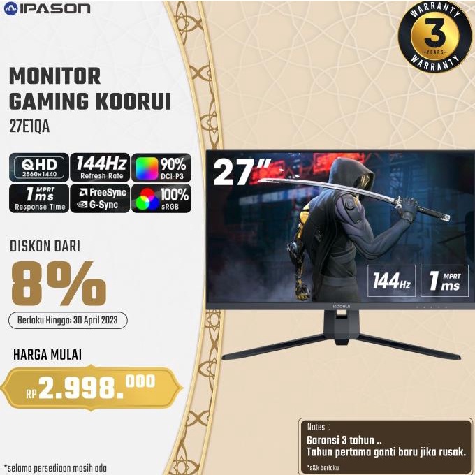 monitor 144hz terbaik