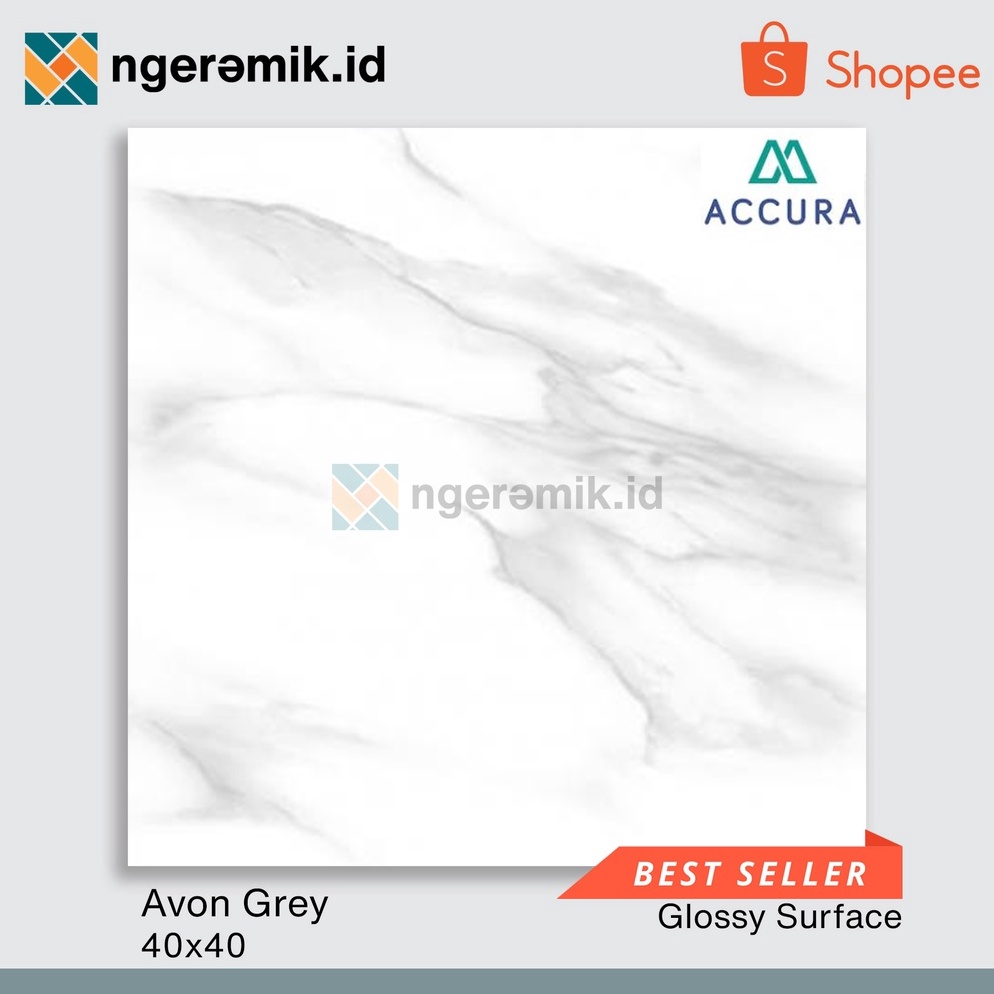 Jual Miliki Sekarang Keramik Lantai 40x40 Mulia Accura Avon Grey 40x40