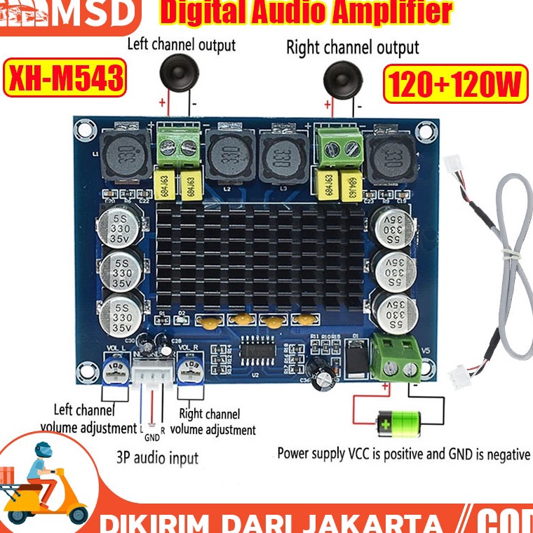 Jual Langsung Kirim!.. XH-M543 POWER AMPLIFIER CLASS D DIGITAL AUDIO ...