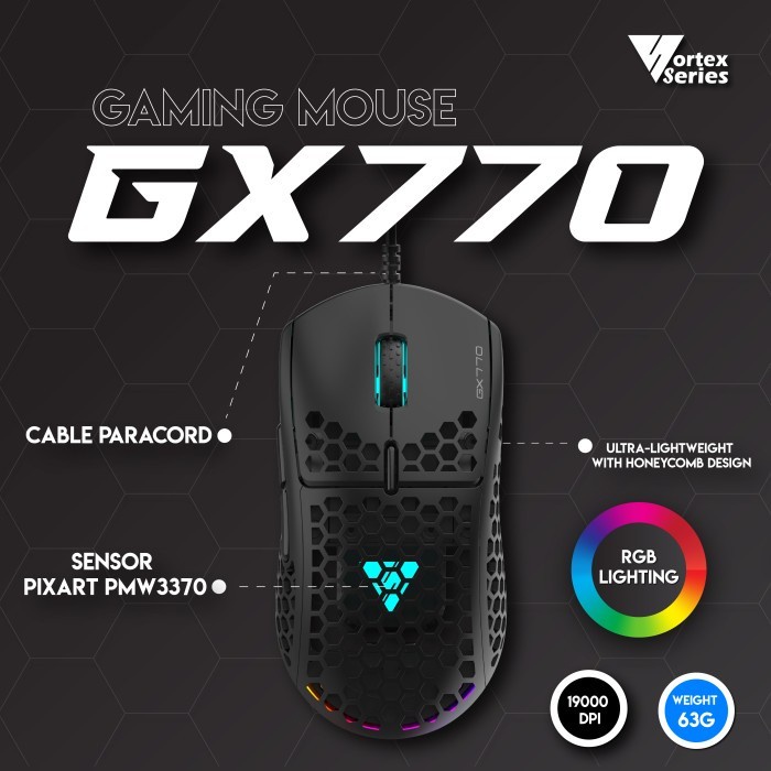 Jual VortexSeries GX770 Ultra Light Weight Gaming Mouse | Shopee Indonesia