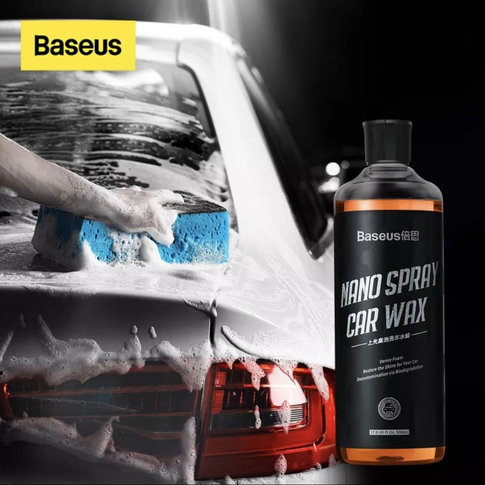 Jual BASEUS Nano Spray Car Wax & Wash Polishing Foam Sabun Cuci Mobil