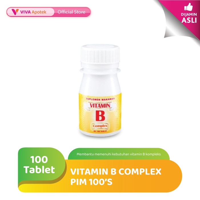 Jual Vitamin B Complex PIM (100 Tablet) Shopee Indonesia