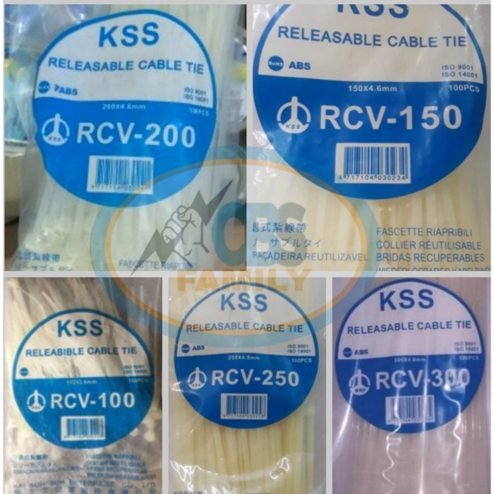 Jual KSS Releasable Cable Tie RCV250 / 25cm | Shopee Indonesia