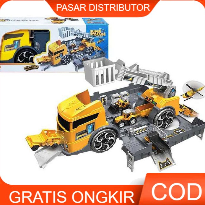 Jual Menarik.. Mainan Anak Be Super Storage Mainan Markas Truk
