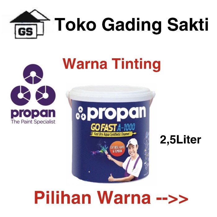 Jual Propan Gofast A 1000 Warna Tinting Cat Kayu Besi And Tembok 25ltr Shopee Indonesia 2982