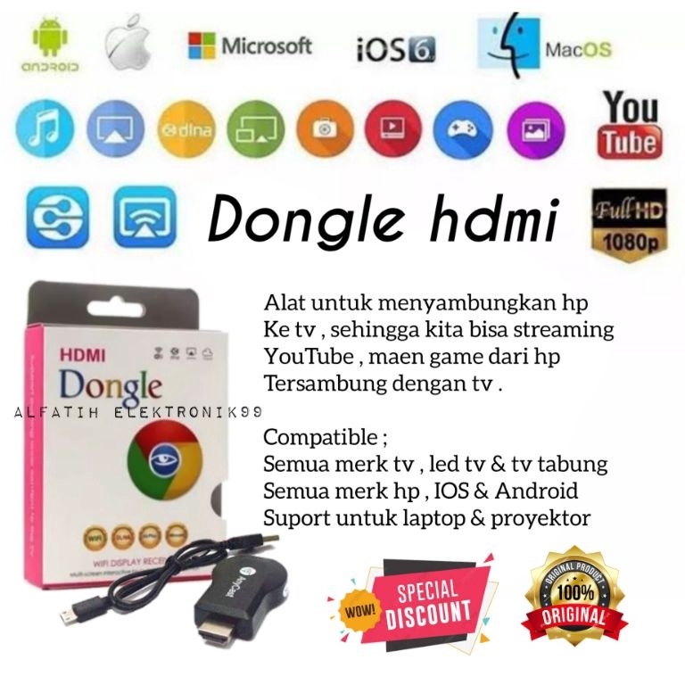 Jual BIG Promo ANYCAST DONGLE TV ANYCAST ALAT UNTUK