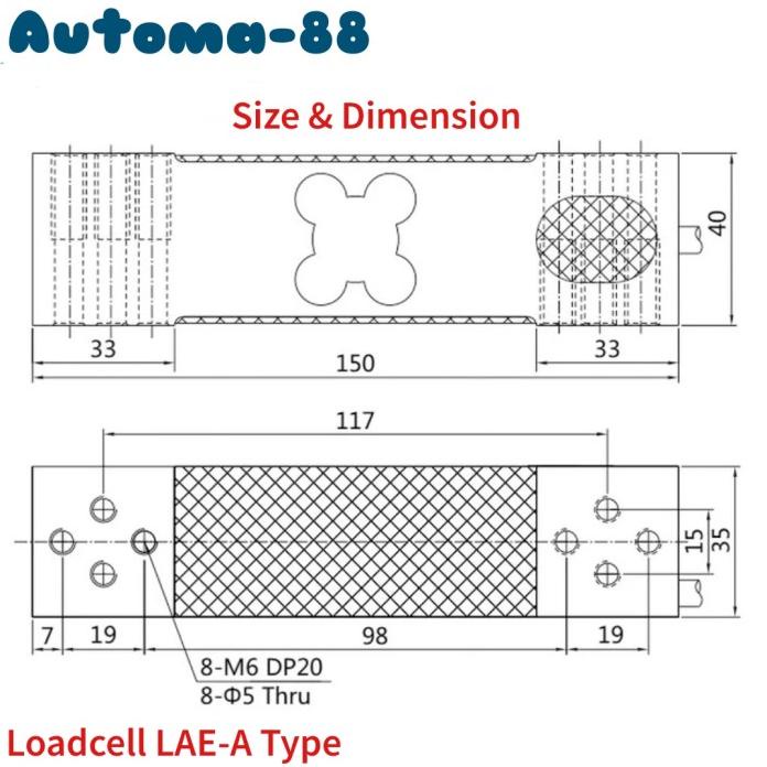 Jual New Lae A Single Point Loadcell Sensor Kg Load Cell Kg