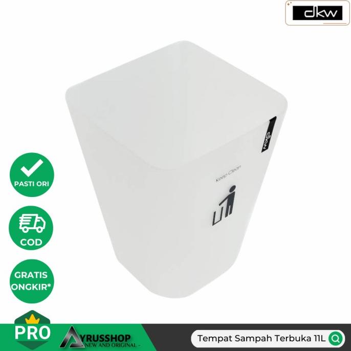Jual Open DS] Tempat Sampah Tutup Terbuka Keep Clean 11Ltr/Bin Square ...