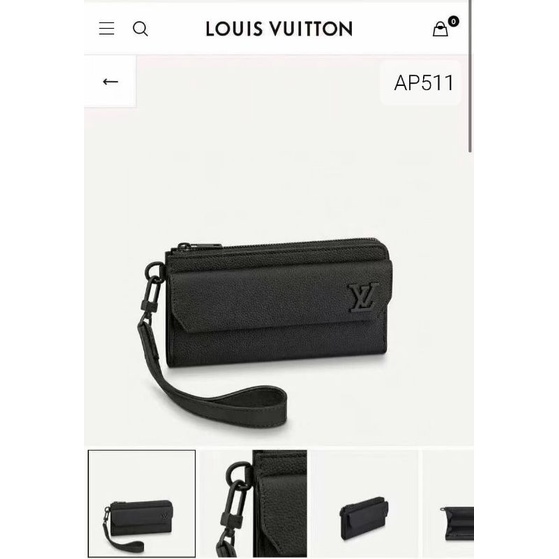 Louis Vuitton M69831 New Long Wallet, Black, One Size