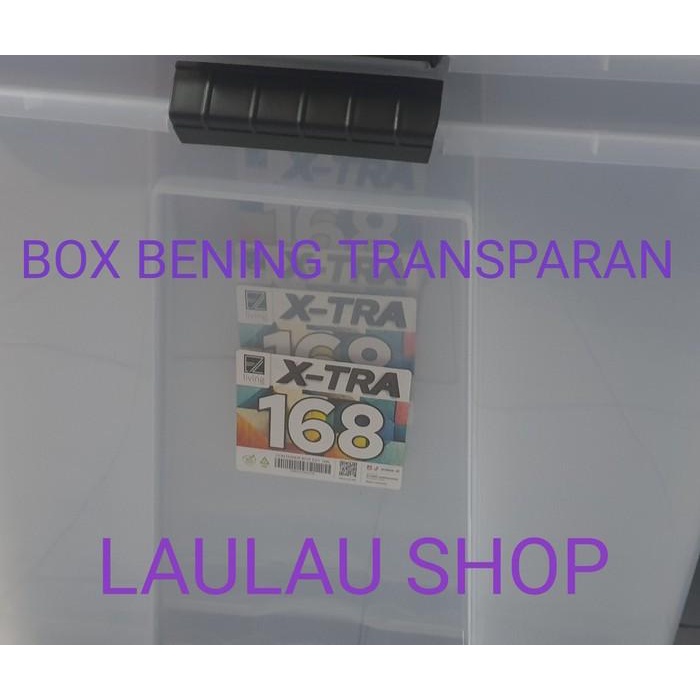 Jual Container Box Bening 168 Liter Ezy Roda Transparan Extra Kotak ...