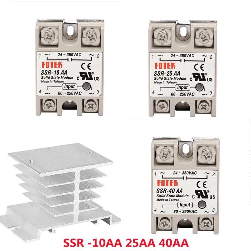 Jual Solid State Relay SSR-10AA SSR-25AA SSR-40AA SSR-60AA 10A 25A 40A ...