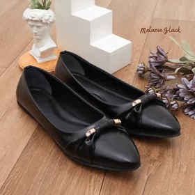 QUINCE Melanie Flat Shoes Wanita Ballerina Flat Shoes Nyaman Untuk Kerja Kuliah Daily Empuk