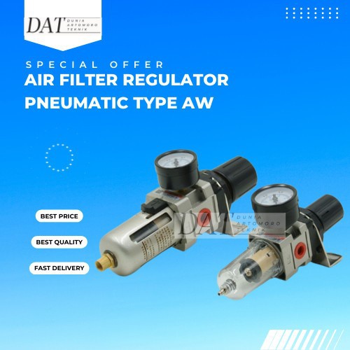 Jual AW 4000-04 Pneumatic Air Filter Regulator Drat 1/2 Inch AW 4000 04 ...