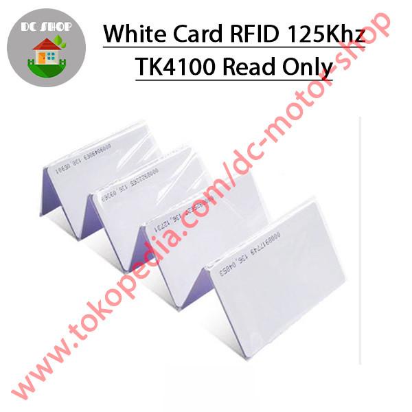 Jual Kartu Rfid 125khz / Rfid Card 125khz/Proximity TK4100 EM4100 Read ...