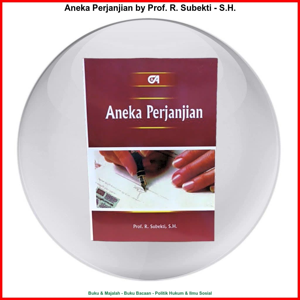 Jual Aneka Perjanjian By Prof R Subekti S H Shopee Indonesia