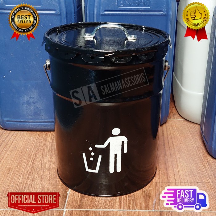 Jual Tong Ember Kaleng Liter Kg Tempat Sampah Shopee Indonesia