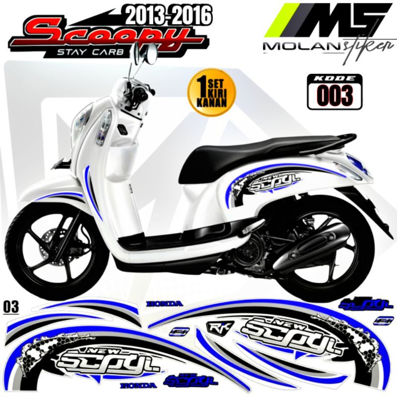 Jual Decal Sticker Striping Variasi Scoopy Fi Honda Scoopy Gen Scoopy Fi Lama Old