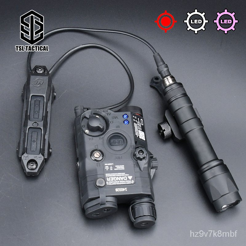 Set Laser Tactique Pour Airsoft - Laser Rouge/Vert/Bleu/IR Avec Interrupteur - Compatible Lampe Torche M300/M600