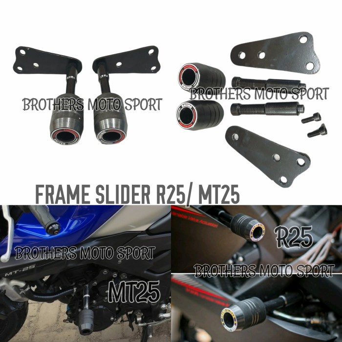 Jual Frame Slider R25 Pelindung Body R25 Mt 25 Jalu Pengaman Body Mt25 R25 Shopee Indonesia