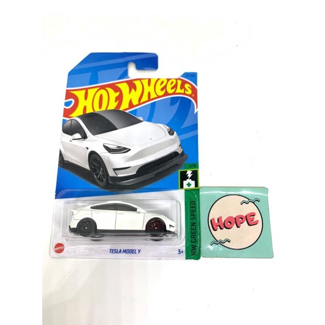 Jual Hot Wheels Tesla Model Y Diecast HW Green Speed Original Mattel