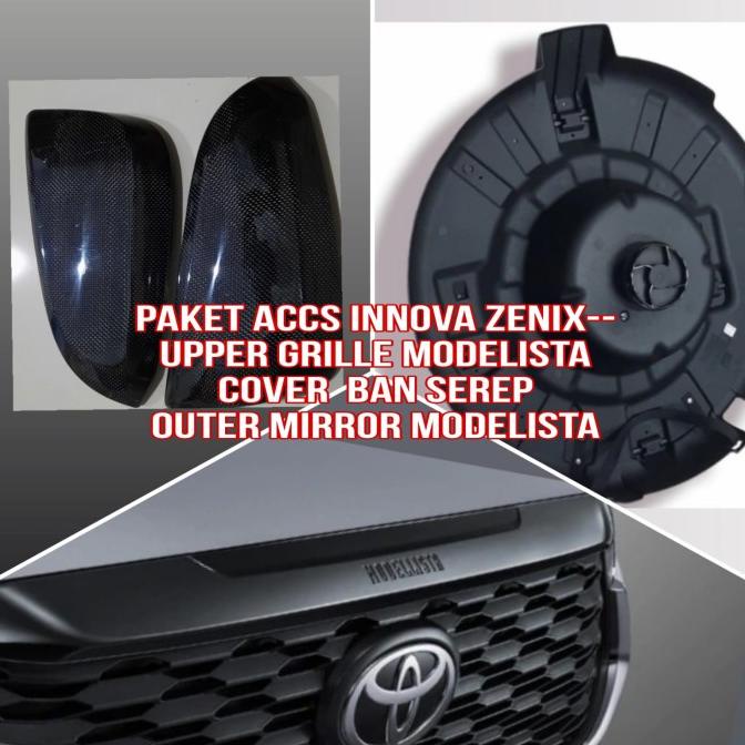 Jual PAKET NEW INNOVA ZENIX -UPPER GRILL,COVER BAN SEREP,COVER SPION ...