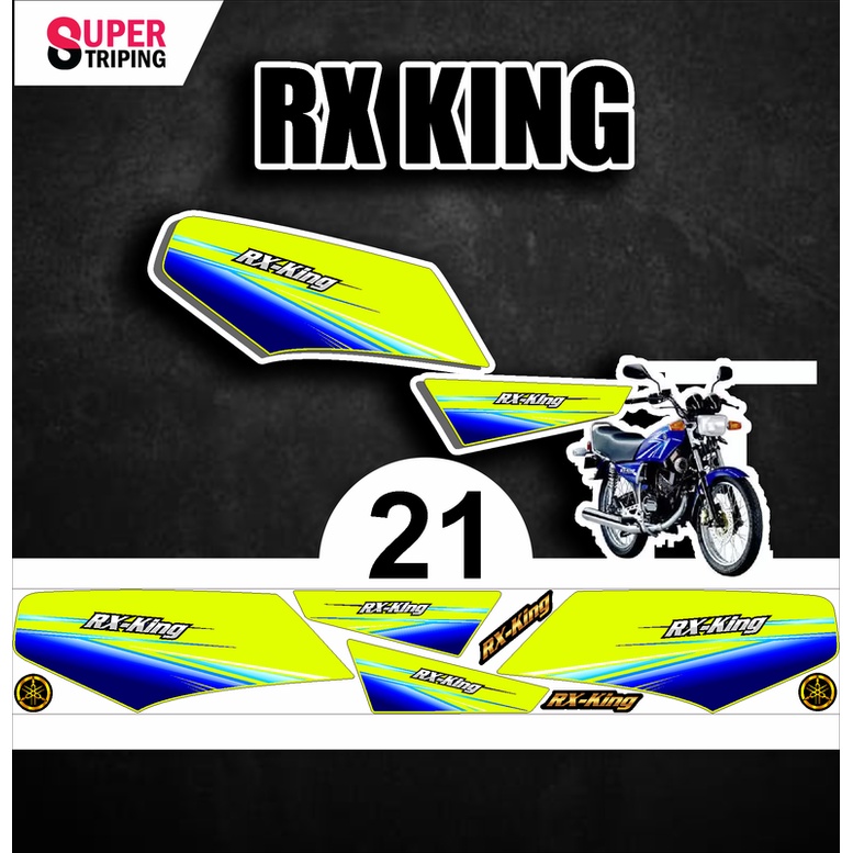 Jual STICKER RX KING Varian 21 - Desain Striping List Lis Stiker ...