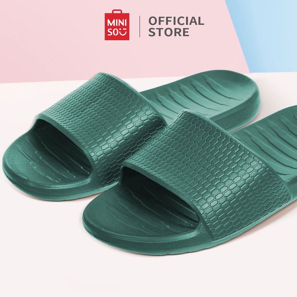 Jual MINISO Sandal Pria Sandal Wanita Sendal Bath Slippers Sandal Kamar ...