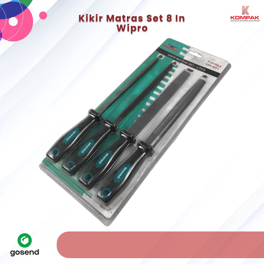 Jual Kikir Besi Kikir Matras Set Pcs Inch Wipro Kk Promo Murah