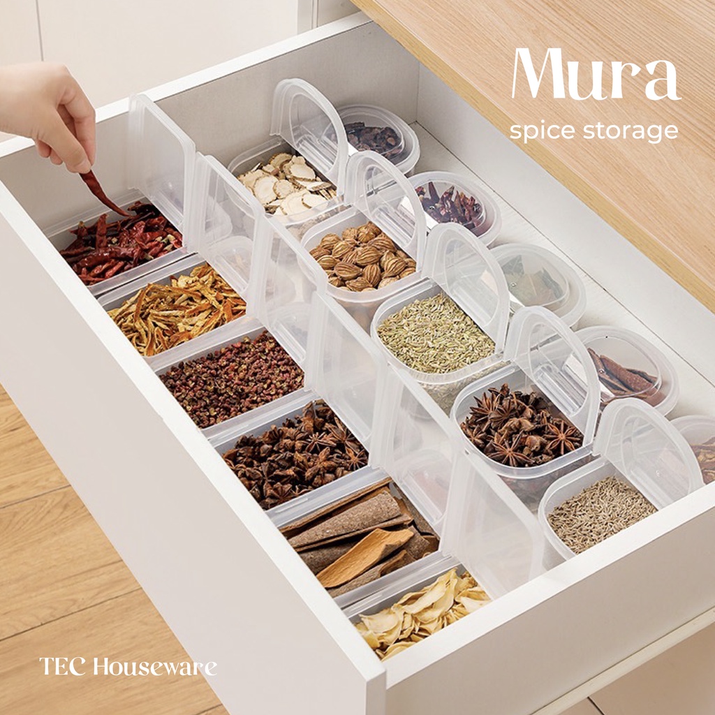 Jual 【TEC】MURA Kotak Makanan Sekat Portable Container Box Plastik ...