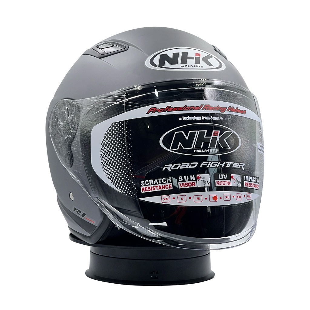 Jual Helm NHK R1 Max SE Solid Dim Grey Doff | Shopee Indonesia