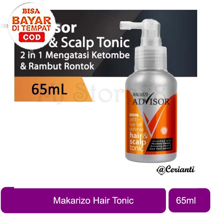 Jual [65ML] [BPOM] Makarizo Advisor Hair & Scalp Tonic 65ML ...