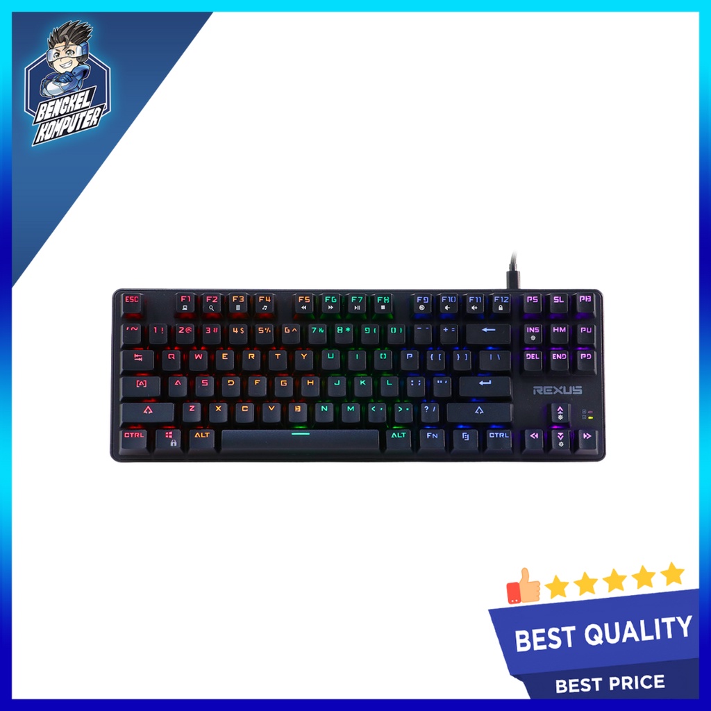 Jual KEYBOARD GAMING REXUS MECHANICAL MX5.1 TKL BLUE SWITCH | Shopee ...