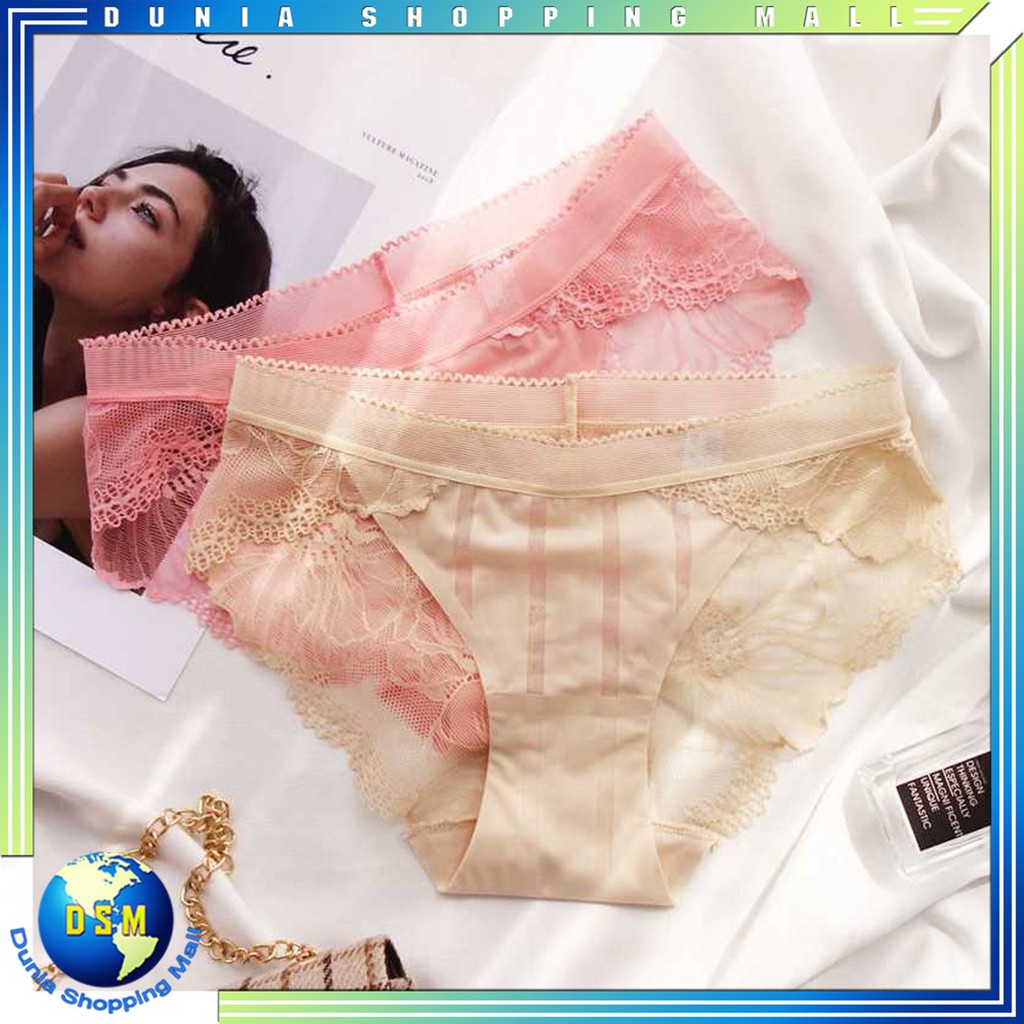 Nevada Mini Rib Leg Lace Celana Dalam Wanita
