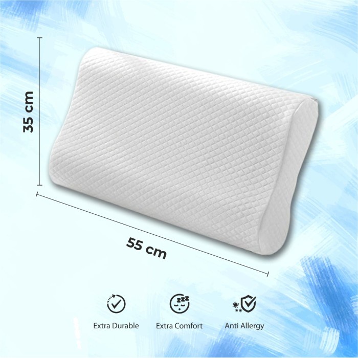 Jual Bantal Kesehatan Contour Memory Foam Pillow By Tokyo Foam Shopee Indonesia