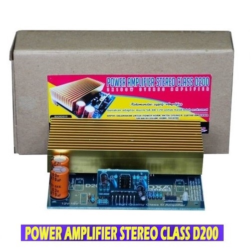 Jual KIT POWER AMPLIFIER STEREO CLASS-D 2X100W D200 200W AMPLI STEREO ...