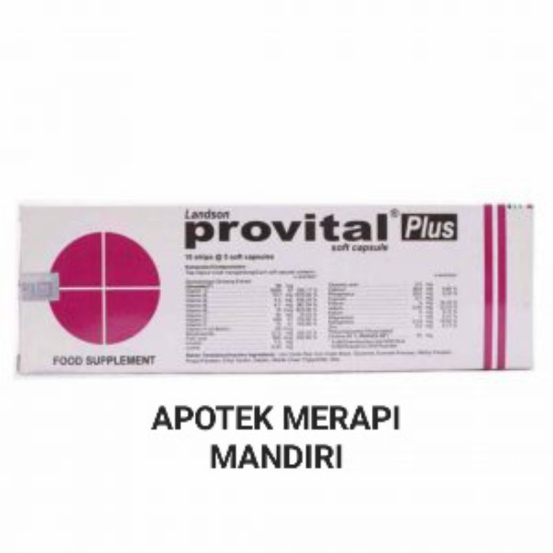 Jual Provital Plus Box Isi Strip Shopee Indonesia