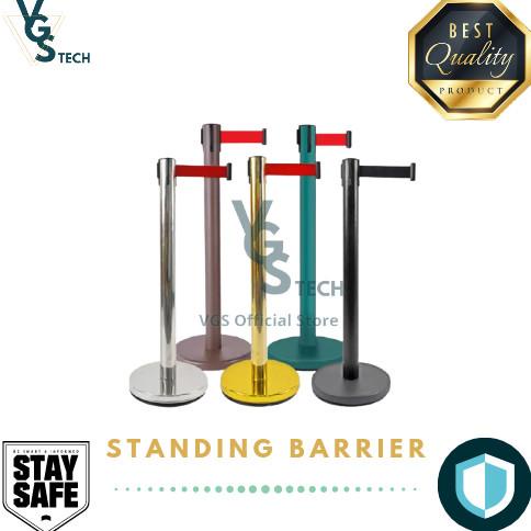 Jual PROMO Standing Barrier Tiang Antrian Railing Stand Pembatas ...