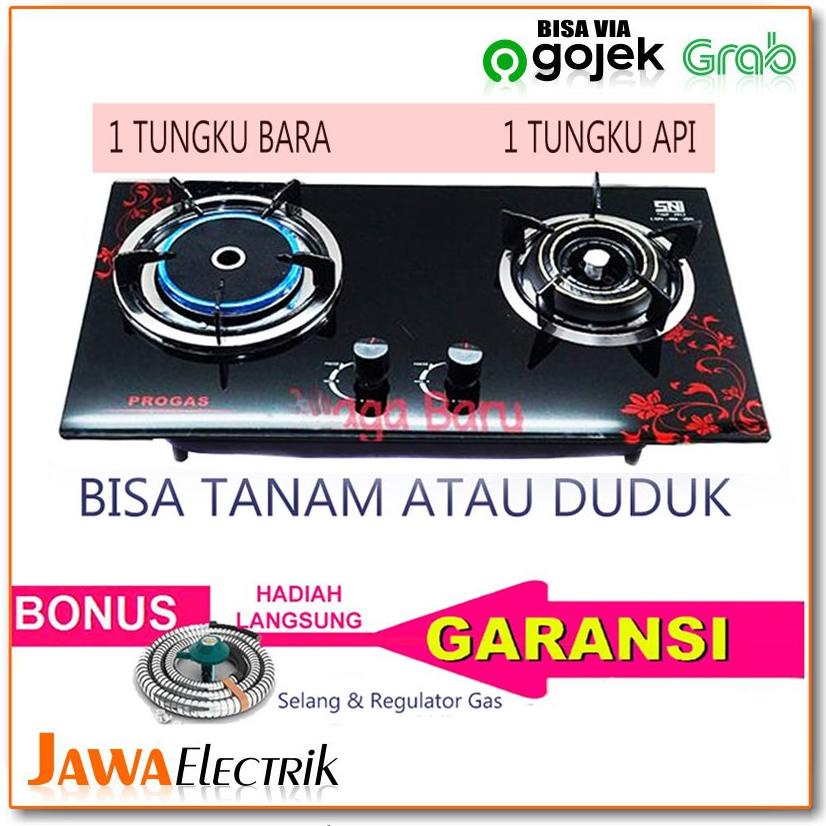 Jual Kompor Tanam Kaca Tungku Progas Tungku Gas Tungku Bara Hitam Shopee Indonesia