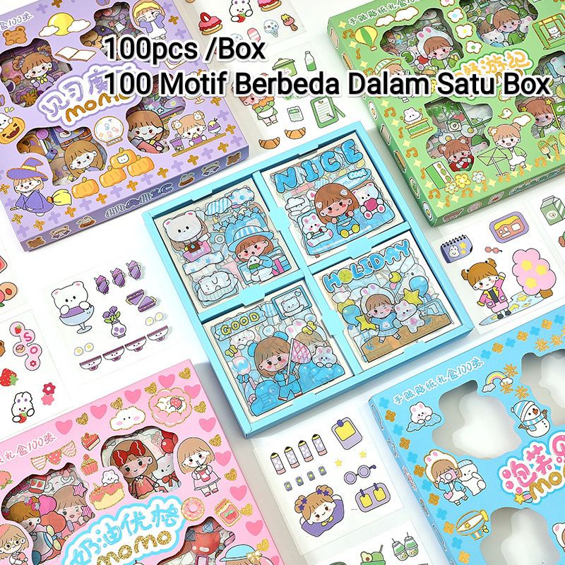 Jual Stiker Momo original 100 Lembar Stiker Lucu Korea Stiker Viral