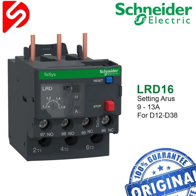 Jual Komponen Listrik Thermal Overload Relay Lrd16 9-13A Termal ...