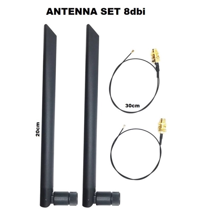 Jual Antenna ax200 ax210 ax201 9560 m2 mhf4 ipex4 wifi dual antena ngff ...
