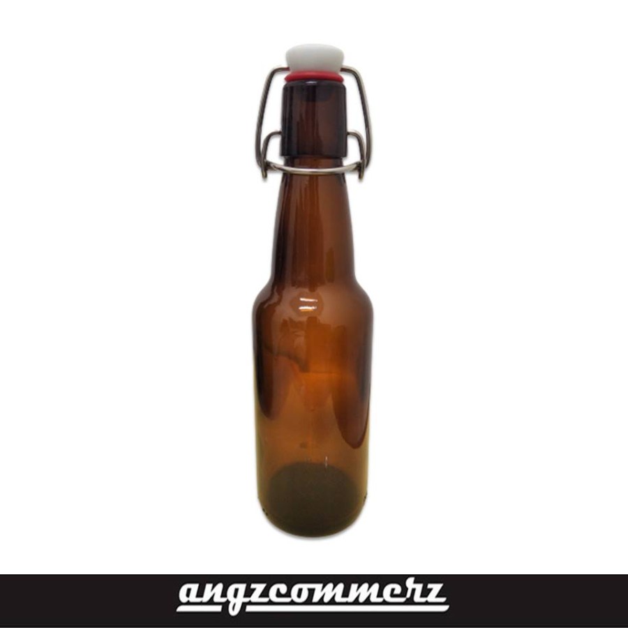 Jual Botol Minum Kaca Penutup Tutup Swing Lid Snap Cap KulkasRS ...